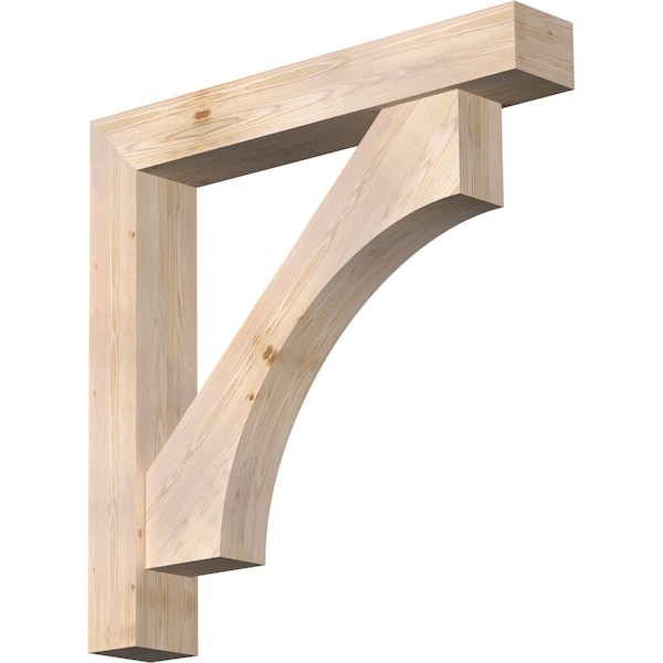 Ekena Millwork Westlake Block Smooth Bracket w/ Offset Brace, Douglas Fir, 7 1/2"W x 46"D x 46"H BKT0806X46X46WTL05SDF - main
